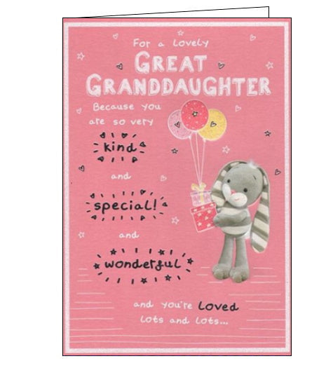 Great Granddaughter -  Birthday card
