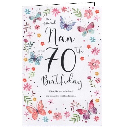 Special Nan on your 70th Birthday card