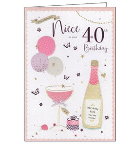 Special Niece - 40th birthday card