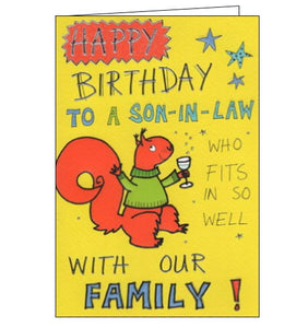 Son-in-Law - Birthday card