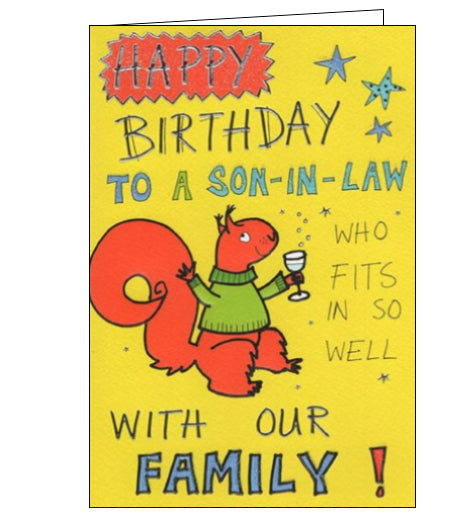 Son-in-Law - Birthday card – Nickery Nook