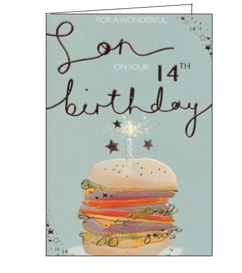 Son on your 14th Birthday card