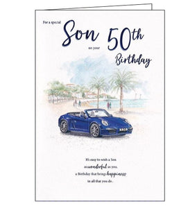 Special Son on Your 50th Birthday card