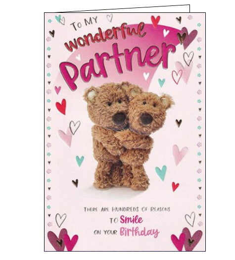 For my Partner on your Birthday - Barley the Brown Bear