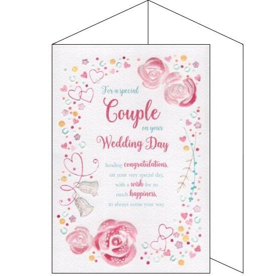 ICG eternal for a special couple on your Wedding Day congratulations card Nickery Nook