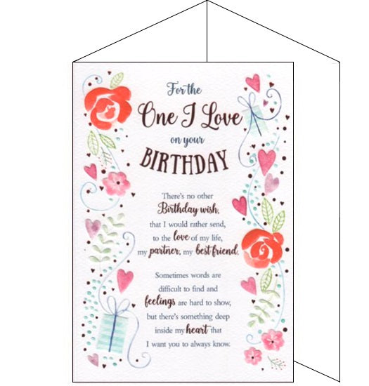 ICG eternal for the one I love birthday card Nickery Nook