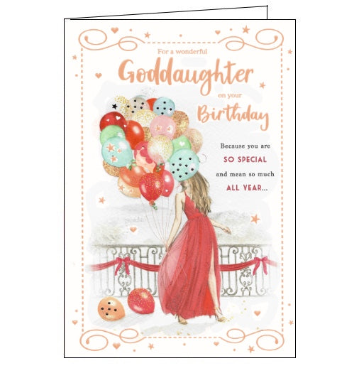 For a wonderful Goddaughter - birthday card