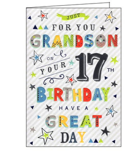 ICG  grandson 17th birthday card