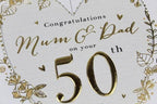 ICG mum and dad on your golden 50th anniversary card Nickery Nook 2