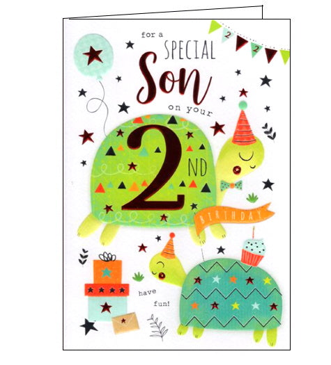 ICG son on your 2nd birthday card Nickery Nook