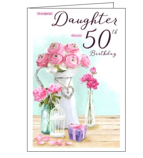 ICG special daughter on your 50th birthday card Nickery Nook