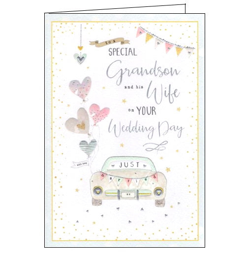 ICG to a special grandson and his wife on your wedding day card Nickery Nook