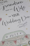 ICG to a special grandson and his wife on your wedding day card Nickery Nook