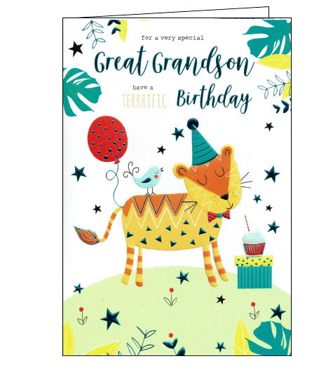 ICG birthday card for great grandson