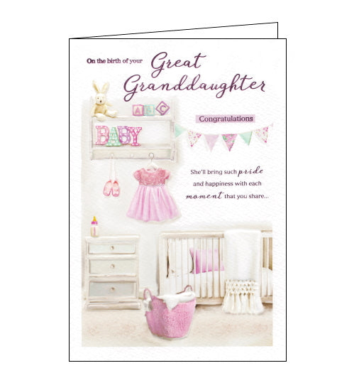 ICG birth of your great granddaughter card