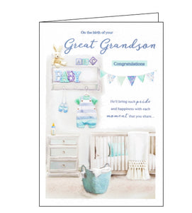 ICG birth of your great grandson card