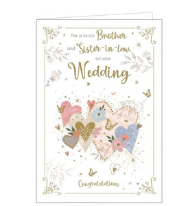 Brother and Sister-in-Law on your Wedding Day card
