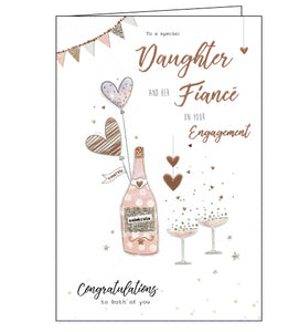 ICG daughter and fiance engagement card