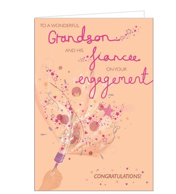 Grandson and Fiancée on Your Engagement card