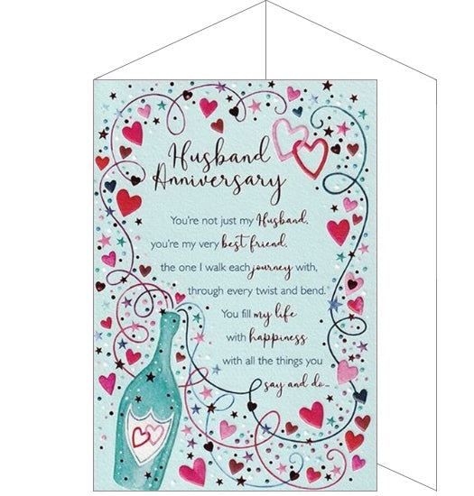 You're not just my husband, you're my best friend - Anniversary card