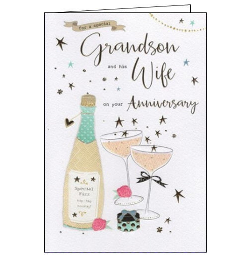 Grandson and his Wife on your Anniversary card