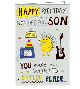 ICG funny birthday card for son