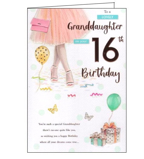ICG granddaughter 16th birthday card