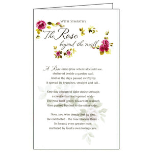 ICG rose beyond the wall sympathy card