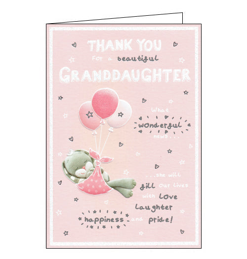 ICG thank you for a new granddaughter card