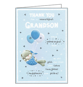 ICG thank you for a new grandson card