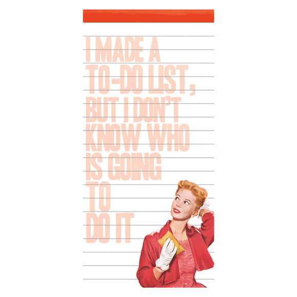 I made TO-DO List, But I don't know who is going to do it - Magnetic Listpad