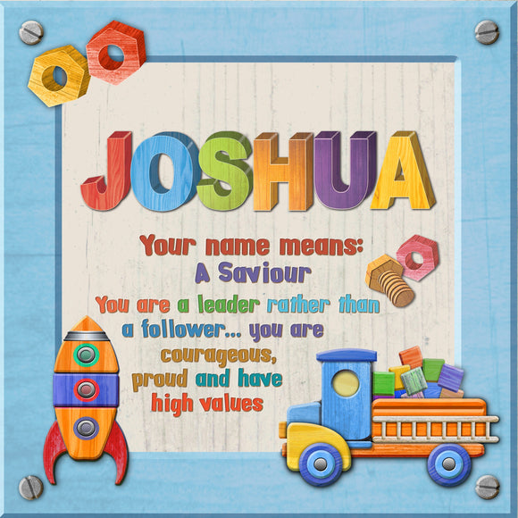 Tidybirds name meanings name definition plaque for kids Joshua Nickery Nook