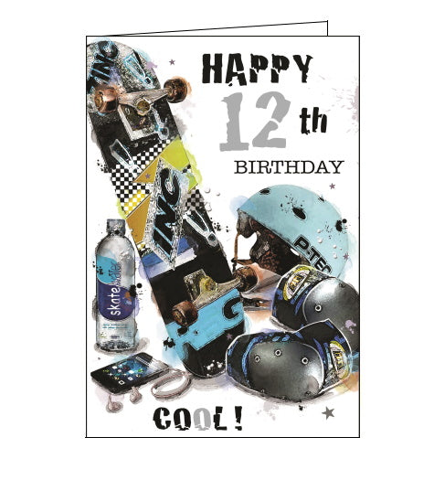 Jonny Javelin 12th birthday card boy