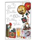 Brother on your 60th Birthday - Jonny Javelin cards