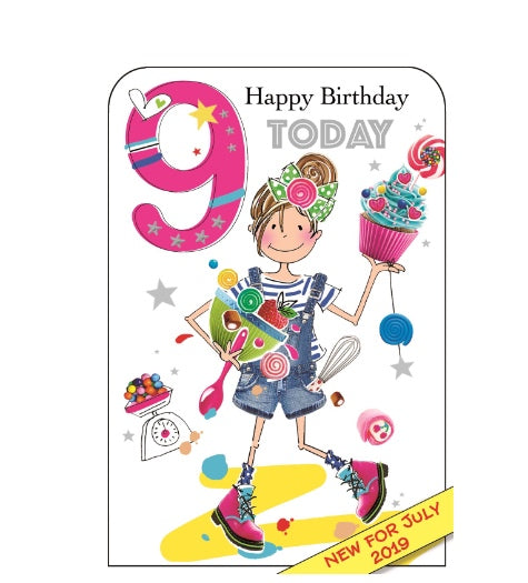 Happy 9th birthday - Jonny Javelin card