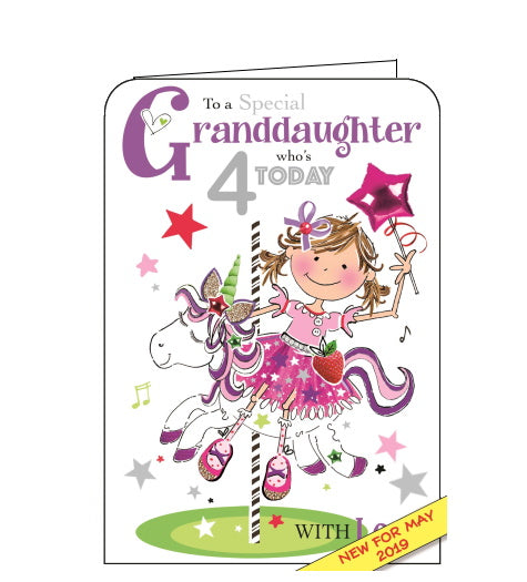 Special Granddaughter 4th birthday - Jonny Javelin cards – Nickery Nook