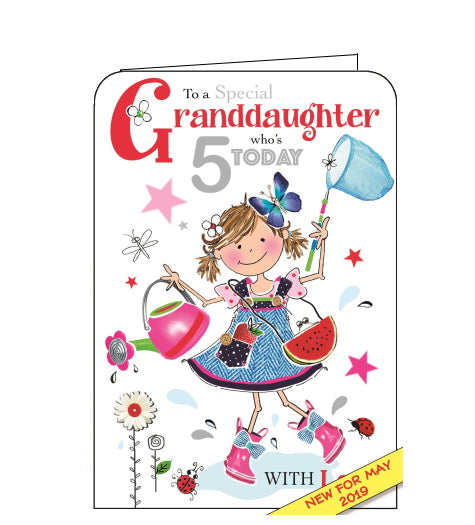 Jonny Javelin granddaughter 5th birthday card