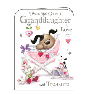 Jonny Javelin great granddaughter new baby card