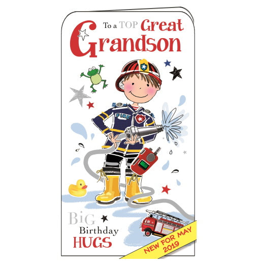 Jonny Javelin great grandson birthday card