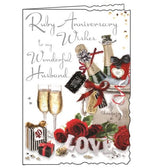Husband on our Ruby Anniversary card - Jonny Javelin