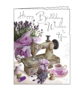 Jonny Javelin sewing birthday card