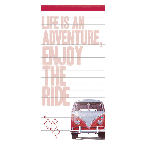 Life is an Adventure, Enjoy the ride - Magnetic Listpad 
