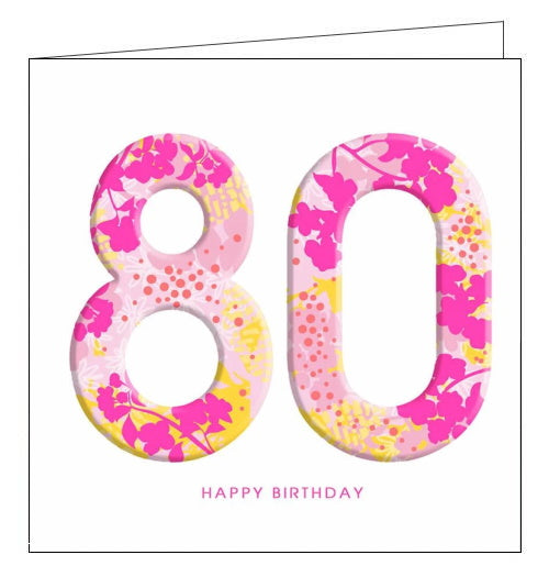 80th Birthday card