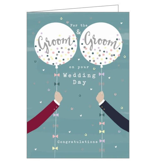 For the Groom and Groom - wedding card