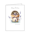 Noel Tatt pawfolio hedgehog birthday card
