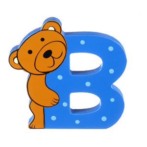 B is for bear - Wooden alphabet letters