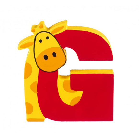 G for Giraffe - Wooden alphabet letters
