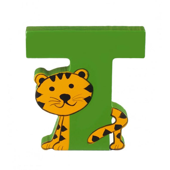 T is for Tiger - Wooden alphabet letters