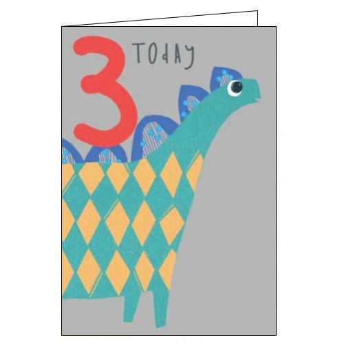Dinosaur - 3rd Birthday card