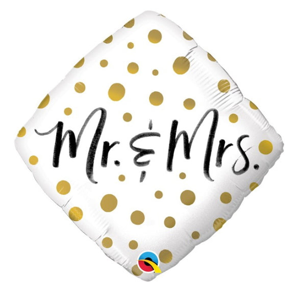 Mr & Mrs - Helium Filled Balloon